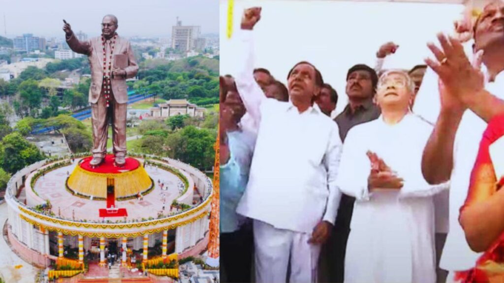 India's tallest statue of Ambedkar unveiled in Telangana डॉ.आंबेडकर यांचा भारतातील सर्वात उंच पुतळा