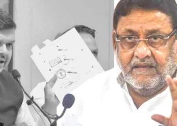 नवाब मलिक देवेंद्र फडणवीस