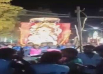 गणेश रथाचा विद्युत तारेशी संपर्क आल्याने 2 ठार, 3 जखमी