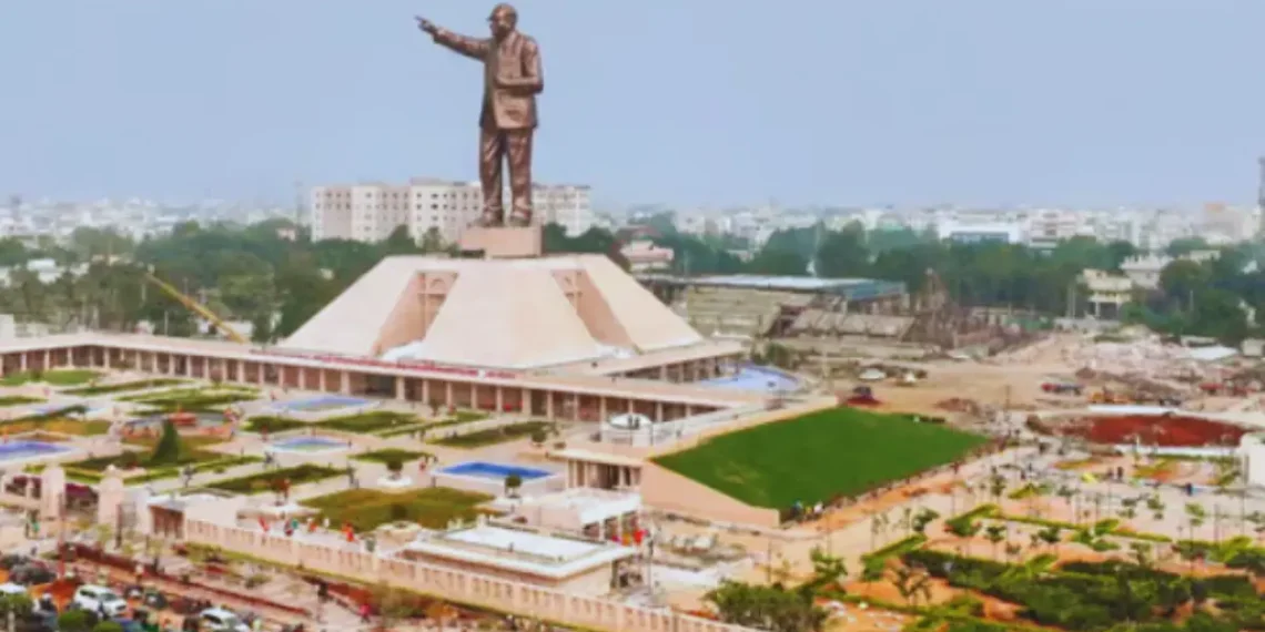 आंबेडकरांच्या 125 फूट उंच पुतळ्याचे उद्घाटन Andhra Pradesh Vijaywada Ambedkar Statue