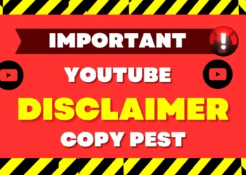 Disclaimer for YouTube
