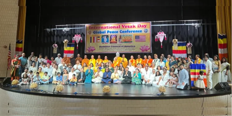 आंतरराष्ट्रीय वेसाक दिवस International Vesak Day & 3rd Global Peace Conference 2024 in Michigan, USA 1