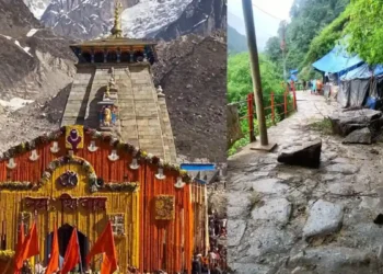 केदारनाथ मंदिर ३ मृत्यू Kedarnath temple footpath mountain collapse, terrible accident 3 dead